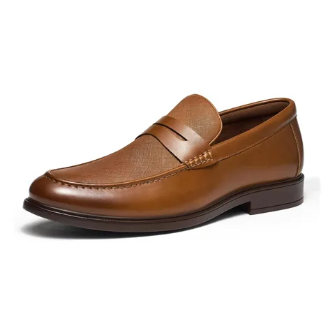Mocassim penny loafer caramelo